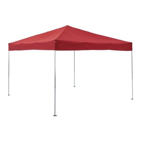 Gec Global Industrial Portable Pop-Up Canopy Straight-Leg 10L x 10W x 101inH Red 602191RD